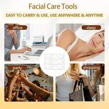 90片硅胶抗皱贴，适用于额头和笑纹，无香料，无酒精，无需电源或电池，适合所有肤质的护肤解决方案，男女通用 - 彩色 - 查看 8