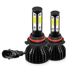 2pcs ROADSUN Car LED Headlight Bulbs H7 H4 H11 H13 9005/HB3 9006/HB4 9007 200W High/Low Beam 12V Universal For Vehicles, Batteries Not Included - 黑色 - 查看 11