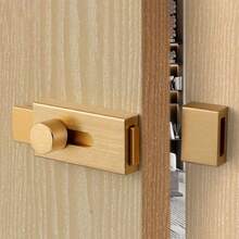 1pc Aluminum Alloy Door Latch, Sliding Door Push/Pull Door Surface Mount Small Latch, Thick Door Clasp Door Bolt Lock Hasp Fixture - Multicolor - View 8