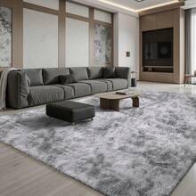 Sour Lemon Deep Pile Carpet Gray Carpet Living Room 120x160 Washable Anti-Slip Extra Large Carpets Bedroom Fluffy Modern Carpets Mat Carpets For Bedroom Room - 淺灰色 - 查看 9