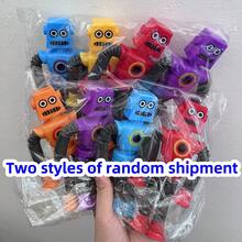 创意减压玩具伸缩管机器人拼图卡通吸盘伸缩管（部分颜色和图案随机），适合3岁以上儿童，生日礼物，圣诞礼物 - 彩色 - 查看 14