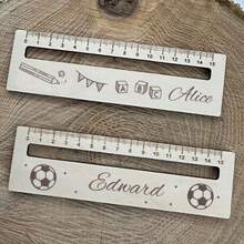 Personalisierter hölzerner Leser-Set mit Laser-Gravur, Leseunterstützung mit Lineal für Legasthenie und ADHS, Schülerlineal, hölzerner Leseführer, Rückkehr zur Schule, Klassenzimmer Zubehör, Einschreibungsgeschenkideen