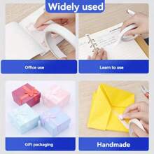 3/1 Pieza {Imprescindible para volver al colegio} Cinta adhesiva transparente de doble cara - Excelente para oficina, escuela, manualidades, scrapbooking, arte, tarjetas y envoltorios de regalo, así como suministros para fiestas de vuelta al colegio, Halloween, Acción de Gracias y Navidad