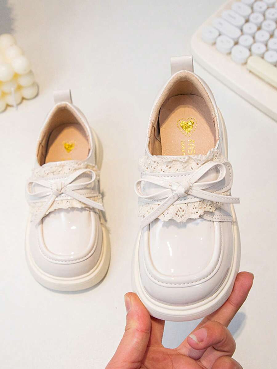 Girls' Leather Shoes – 2025 New Autumn Style, Soft-Soled, Anti-Slip, Stylish British Style, Versatile Sports Casual Shoes For Older & Middle-Aged Kids.Girls White Shoes Ballerina Girls Shoes