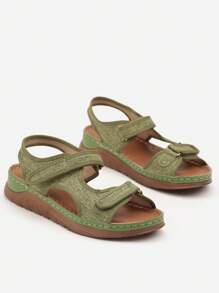 Vices 粗花呢平底凉鞋，适合聚会、宴会、约会、外出