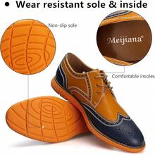 Men's Oxford Shoes Dress Shoes Men's Lightweight Lace-Up Fashion Shoes-20256688 - 棕色-04 - 查看 4