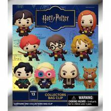 Warner Bros 1个华纳兄弟官方哈利波特系列13盲盒钥匙扣，随机包含哈利、罗恩、赫敏、卢娜、汤姆、金妮、纳威、洛里斯夫人、阿格斯·费尔奇、差点没头的尼克等3D人偶，趣味收藏品，适合作为圣诞节、万圣节礼物或包包装饰，送给哈利波特粉丝。