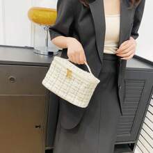 Ladies' Handbag, Beach Handbag, Ladies' Zipper Lipstick And Cosmetics Bag Mouth, Hand-Held Storage Bag, Suitable For Any Occasion, Such As Work, Business, Dates, Daily Life And Travel, Fashionable Vacation Bag, Beach Essentials, Women's Bag For Vacation And Holidays, The Latest Holiday Bag