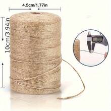 2 件/5 件天然黄麻绳 - 适用于园艺、猫抓板、DIY 工艺品、艺术装饰、礼品包装和婚礼装饰