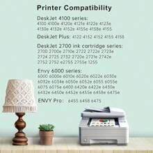 67XL HP Printer Ink Replacement For HP Ink 67 For HP 67 Ink Cartridges Black Color Combo Pack Compatible With DeskJet 2755e Ink Cartridges 2700e 2855e 4155e Envy 6055 6455e Printer 67XL Ink