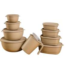 Kit de Potes para Cozinha 9 Peças com Ótima Vedação e Qualidade