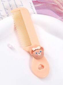 4pcs/1pc 儿童卡通糖果色卡通动物迷你梳子，便携便捷的糖果色小梳子，适合儿童理发和护理，是送给孩子礼物的理想选择 - 彩色 - 查看 25