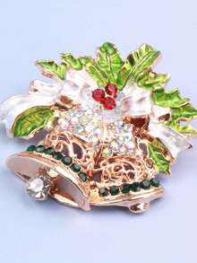 Christmas Series Baroque Bell Exquisite Brooch And Pin Jewelry Combining Retro Elegance With Unique Design - color - View 3