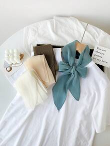 1 优雅女士多色 Finale 轻质云纱毛巾小长围巾，轻质涤纶女士颈饰，面料柔软，情人节礼物多用途头巾、披肩头巾、沙滩巾、发饰头巾、发带、头饰，非常适合装扮您！ - 多色壓軸 - 查看 13