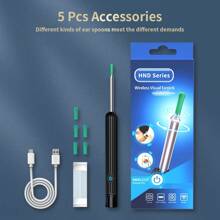 NATFIRE NATFIRE Wireless Ear Cleaner Ear Spoon Set Of 8 Ear Wax Removal With Mini HD Camera Can Take Photo And Video WiFi Connection Visual Ear Pick With LED Lights  USB C Rechargeable Smart Visible Earwax Cleaning Tool Otoscope Soft Silicone Ear Spoon Ear Tips Replacement Ear Scope Endoscope Compatible With Iphone IPad Android Phone  Best Gift For Family And Boy Girl Friends,Bag,Organizer,Storage