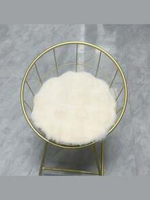 1pc French Cozy Fluffy Area Rug Set, Warm And Sweet Indoor Decorative Area Rug, Dining Chair Round Chair Mat, Dining Chair Chair Mat, Outdoor Furniture Patio Mat, Office Chair Chair Mat For Bedroom, Living Room, Dressing Room, Dressing Table, Chair, Suitable For Spring Autumn Winter Modern Decor Accessories | Soft Texture. - Multicolor - View 13