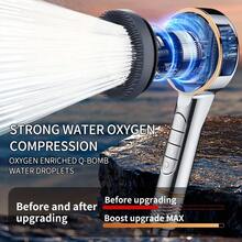 1 High-Pressure Bath Head, Carry Massage And Bathing Hair With Shower, Multi-Speed Adjustment Of Water Outlet Mode, Can Be Used In Home And Hotels, With Diversified Water Outlet Mode And Novel Shapes - Black - View 2
