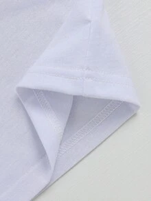 3 件套时尚男婴树叶和汽车印花衬衫、印花短裤和帽子套装，夏季 - 淺藍色 - 查看 8