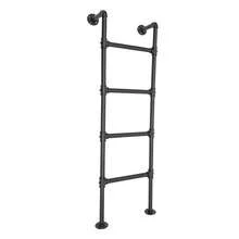 57" Tall Bunk Bed Ladder In Black Or Silver, 4-Step Carbon Steel Design, Customizable Height, Easy Installation, Modern Style For Home, Loft, Or Dorm Use - Black - View 6