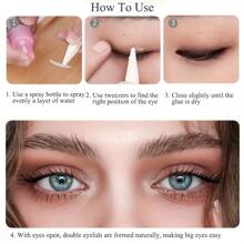 960片装网状蕾丝双眼皮贴隐形不肿眼部美容贴