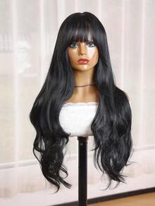 万圣节服装假发合成耐热假发黑色 26 英寸波浪发全机器制造日常使用高品质女性角色扮演自然外观优质合成柔软假发 合成耐热假发黑色 20 英寸非洲卷发全机器制造日常使用高品质女性角色扮演自然外观优质合成柔软假发