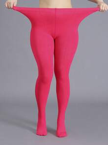 Women's Thermal Lined Tights, Thick & Warm, Slim Fit, Suitable For (-5°C~10°C) Light Warmth, Fashionable & Minimalist, Autumn/Winter, Cozy - Multicolor - View 18