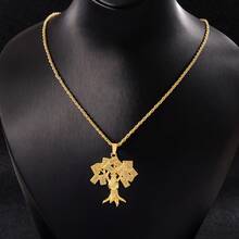 1 Men's Fashion Personalised Necklaces Punk Hip-Hop Style Money Tree Fortune Tree Coin Pendant Necklaces For Men And Womenold School Rock Handsome Pendant Twist Necklaces Daily Music Festival Celebrating Festivalscreative New Wave Delicate Accessoriesromantic - 發財樹項鍊 - 查看 2