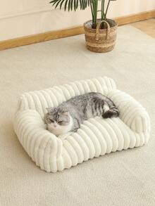 1 件全新超大空间猫沙发，透气可洗猫床，宠物窝垫，舒适狗床篮，适合小型/中型/大型猫，四季皆宜