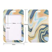 Handyschlaufe mit Marmoroptik, Polyesterband als Ausweis-/Essenskarten-Halterung, Anti-Verlust Arbeitsausweis-Halterung, Geschenk für Paar/Urlaub, Schulmaterial, Schulanfang