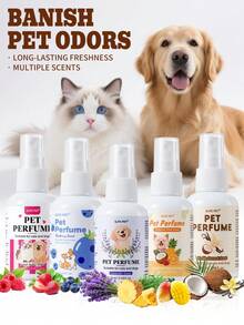 GJYC PET 2.03 液体盎司宠物香水，17 种持久留香型，兽医认可配方，适用于犬猫 - 彩色 - 查看 2