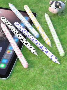 Cute Cow Pattern Silicone Case Compatible With Apple Pencil 1st/2nd Gen/Pro, Non-Slip Stylus Protective Cover, Suitable For IPad Stylus - Multicolor - View 3