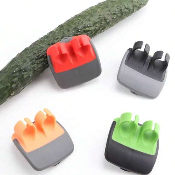 1 Pc Random Color Stainless Steel Finger Fruit Peeler, Multifunctional Kitchen Fruit Peeler