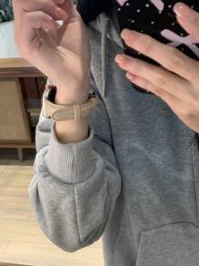 1 条男女通用时尚纤薄皮革表带，适用于华为 Watch Fit 1/2/3