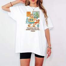 Zombie Apolypse Workou– Funny Gym  For Lazy Fitness Fans – Training For … Rta – Fit Humor Uni Gift 7329220g Double Yarn Sanding Cotton Heavy T-Shirt, Retro Box Cut + Rib Collar Oversize, Version Compatible With XXL-6XL Body Type. Exclus Developt Of 70's Hippie Style Tie-Dye Pess, Purple Orange Gradient Background With Moon Totem, Invisible Port Belt In Seam To E The Problem Of Neckline Deformation. Rmded With Wide-Leg Jeans Or Leather Vest, Suitable For Music Festivals, Art Exhibitions And Other Creat Scenarios, With A Series Of Headbands To Ence Modeling Integrity. - 白色 - 查看 1
