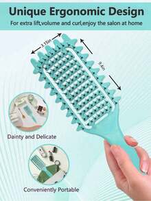 Curl Defining Brush For Wet Hair – Detangling And Styling Comb For Curly Or Straight Hair, Suitable For Men And Women To Shape And Define Curls Or Smooth Straight Hair, Reduce Hair Pulling And Curl Separation, Ideal For Wet Natural Hair, Not Recommended For Dry Wigs, Hair Brush And Comb Tool For Daily Styling, Salon Use And Travel Essentials,Travel Essentials,Travel Essential,Hairstyle,Hairdressing,Hair Brush,Slick Back Brush,Styling Brush,Curly Hair Brush,Edge Brush,Hair Comb,Brush Hair,Hair Brush Set,Comb Hair,Comb For Curls,Detangling Brush,Hair Brush For Women,Hair,Travel,Hair Products,Hair Tools,Hair Stuff,Barber,Barber Accessories,Barbershop,Hairdressing Equipment - Multicolor - View 6