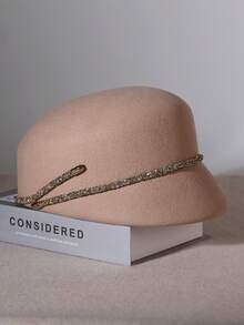 New French Wool Felt Hat For Women, Autumn & Winter, Woolen Octagonal Cap, Elegant Retro British Style Beret, Simple Fashion Warm Breathable - A - Xem 13