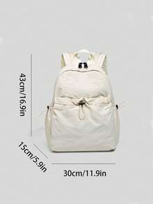 حقيبة ظهر خفيفة الوزن مع تصميم سحاب، حقيبة ظهر للسفر الصيفي، حقيبة ظهر بطراز عطلة، حقيبة ظهر رياضية شنطه جامعه شنط جامعات شنطة ظهر للسفر حقيبه جامعه