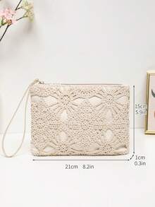 1 件女士腕带钱包手拿包，适合女士、女孩、晚餐、晚会、派对、购物、日常通勤、旅行和其他场合