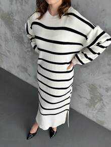 Women Casual Heart Pattern Round Neck Long Sleeve Pullover Top And Long Pants Set, Embroidery Design - White - View 5