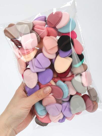 10/30/50/100个装化妆海绵套装，含气垫海绵粉扑，不含乳胶，适用于粉底、散粉、遮瑕膏，适合所有肤质。价格实惠的化妆配件，化妆海绵，化妆海绵，化妆海绵，适合房间装饰、梳妆台、旅行、卧室、圣诞礼物