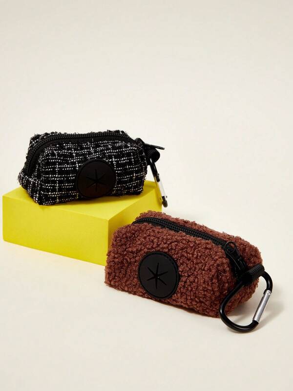 PETSIN 1 Stück kleiner Geruch mit Designelementen, beliebter, hochwertig Mülltüten Aufbewahrungsbeutel zum Umhängen (ohne Gürtel und Müllbeutel)