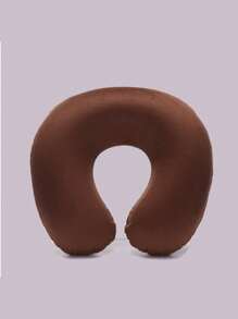 1 Almohada de viaje, Almohada de cuello, Almohada de avión, Viaje en coche, Almohada de cuello de oficina en casa, Botón a presión con funda suave, Almohada de cuello en forma de U, Almohada portátil para estudiantes y adultos, Soporta el cuello y protege la columna cervical cuando se estudia, Almohada inflable en forma de U para viajes, Almohada inflable para avión