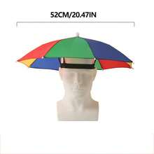 伞帽，适合露营和钓鱼，弹性头带伞帽，防紫外线伞帽