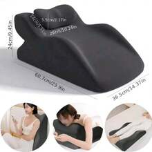 1 件装放松俯卧枕面朝下枕人体工学记忆海绵睡眠枕床用柔软楔形支撑阅读使用手机