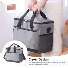 Tragbare isolierte Lunch-Tasche, auslaufsicher, weicher Kühler, Kühltasche für Lunchbox, Milch, Obst, Snacks