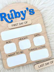 First Day Of School Logo, Removable Back To School Logo And Last Day Logo, Personalized Drying Label Board, Back To School Photo Promotion, Customized First Day Of School Logo, Reusable Back To School Gift, Room Decoration, Autumn Decoration, Room Accessories, Dormitory Essential Items, College - Multicolor - View 4