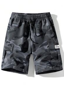 Herren Neue Camouflage Gewebe Fünf-Minuten Cargo Shorts für den Sommer