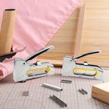 1 pieza Grapadora manual de uso pesado, grapadora para tapicería, de metal, con quitagrapas y 2000/1000 grapas, apta para grapas T50 (4/25-3/8 pulgadas)/JT21, adecuada para manualidades, tela, bricolaje, carpintería, muebles