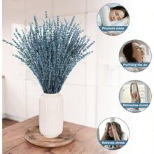 12Pack Dried Lavender Flowers Bundles, 16" Dried Blue Flowers Preserved Lavender Stems  For Shower Weeding Ome Fragran Vase Crafts Decor, 600g(21oz)