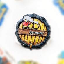 1/2pcs Resin Fridge Magnet Travel Souvenirs, Germany Berlin, Denmark Copenhagen, Belgium Cologne Cathedral, Neuschwanstein Castle Munich, Rothenburg, Danish Fairytale, Belgian Waffle, Brussels, Magnetic Wall Decor, Creative Gift For Bedroom, Kitchen, Home Decor, Germany Tour - Multicolor - View 21